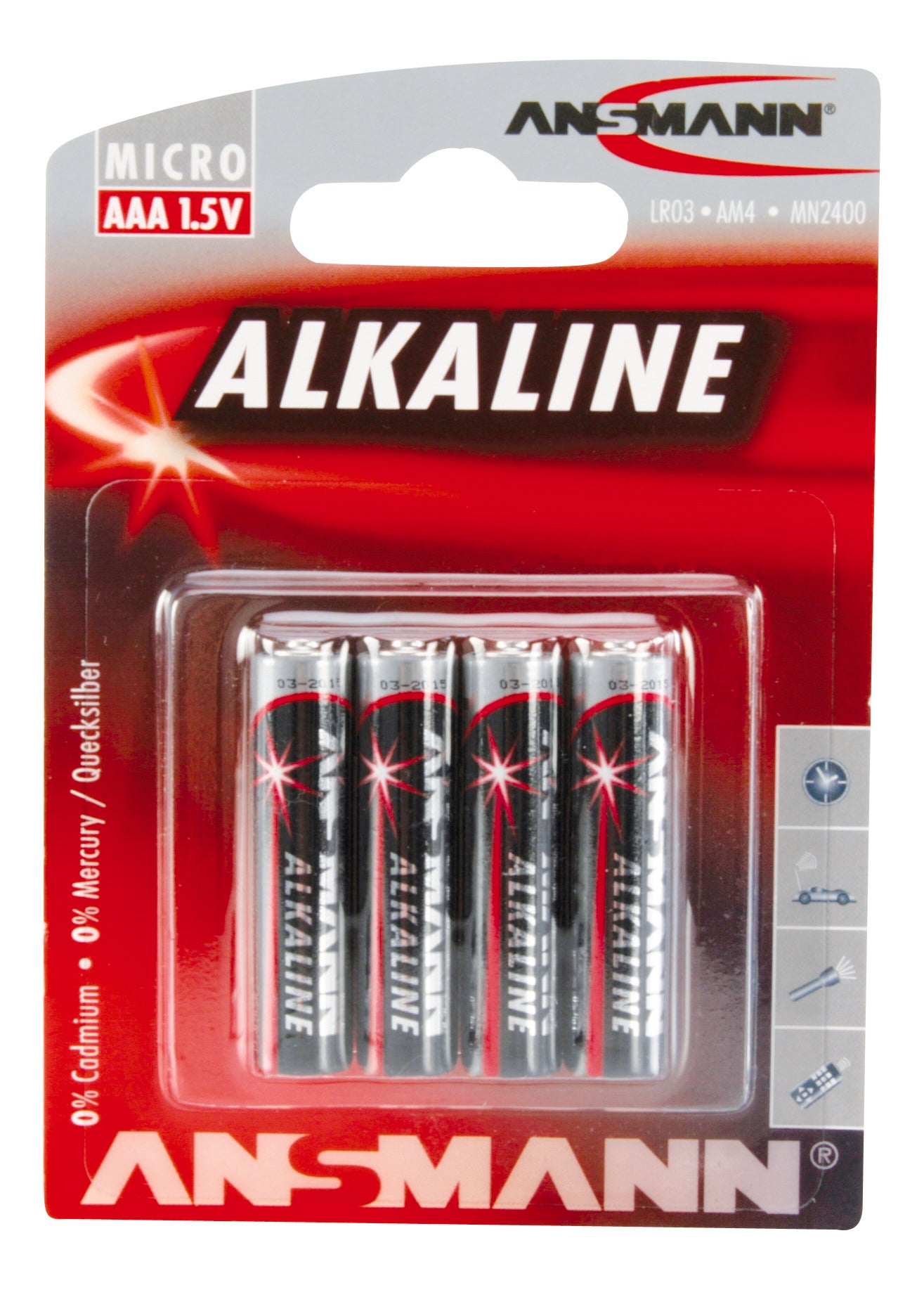 5015553 AAA Alkaline Red 4pk