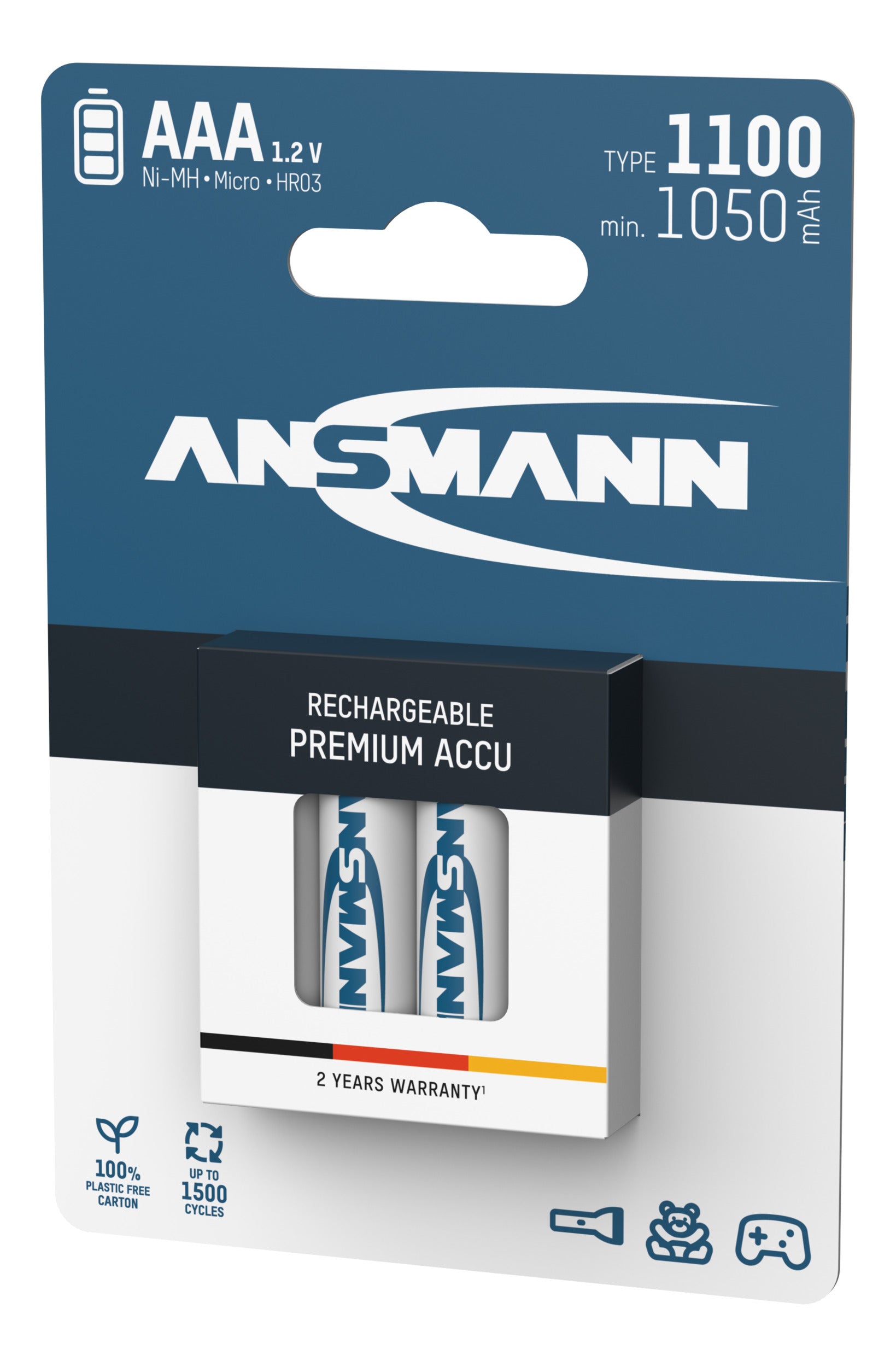 Ansmann HYBRID 1100 mah AAA Rechargeable Batteries