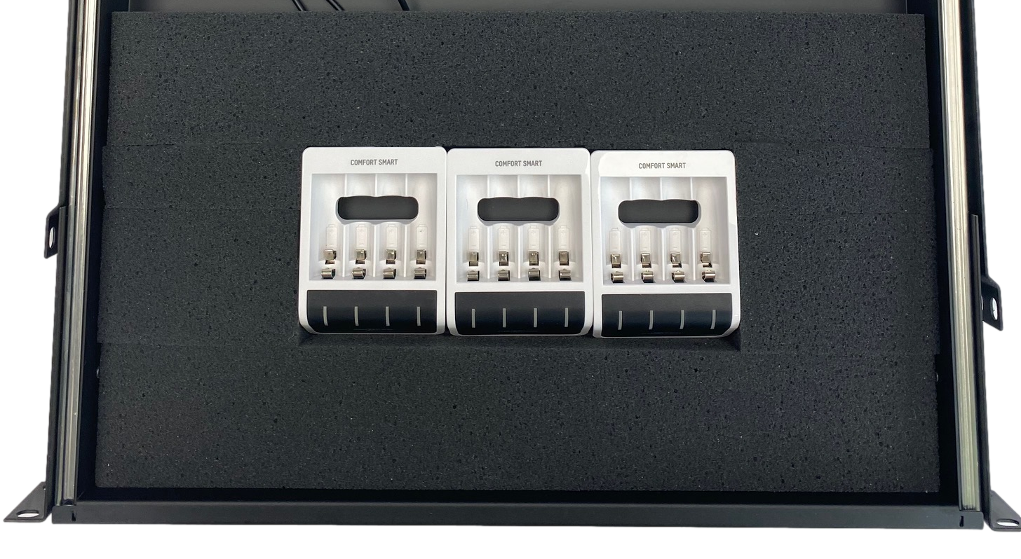 Custom Rackmount Charger For 12 to 44 AA Batteries