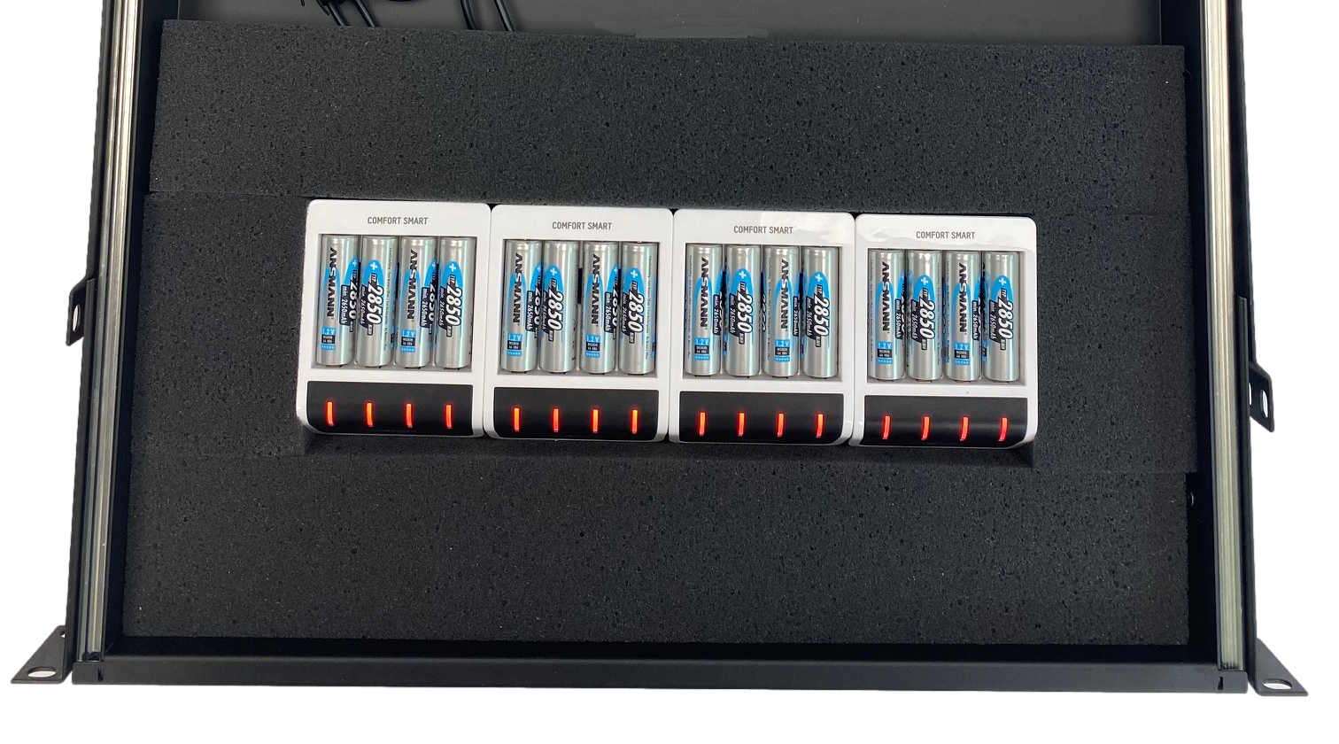 Custom Rackmount Charger For 12 to 44 AA Batteries