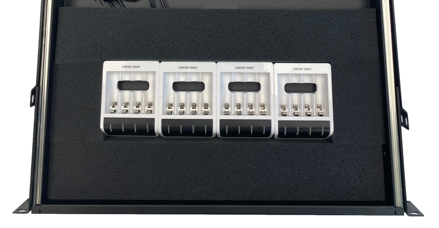 Custom Rackmount Charger For 12 to 44 AA Batteries