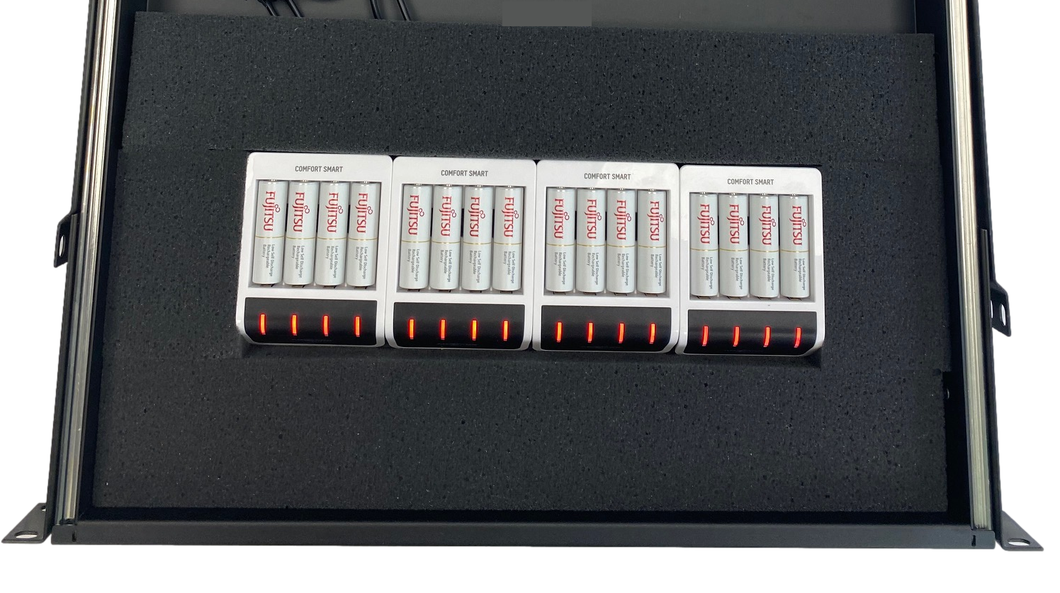 Custom Rackmount Charger For 12 to 44 AA Batteries