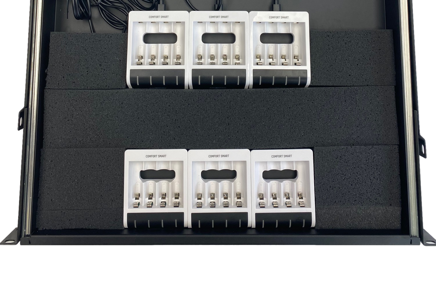 Custom Rackmount Charger For 12 to 44 AA Batteries