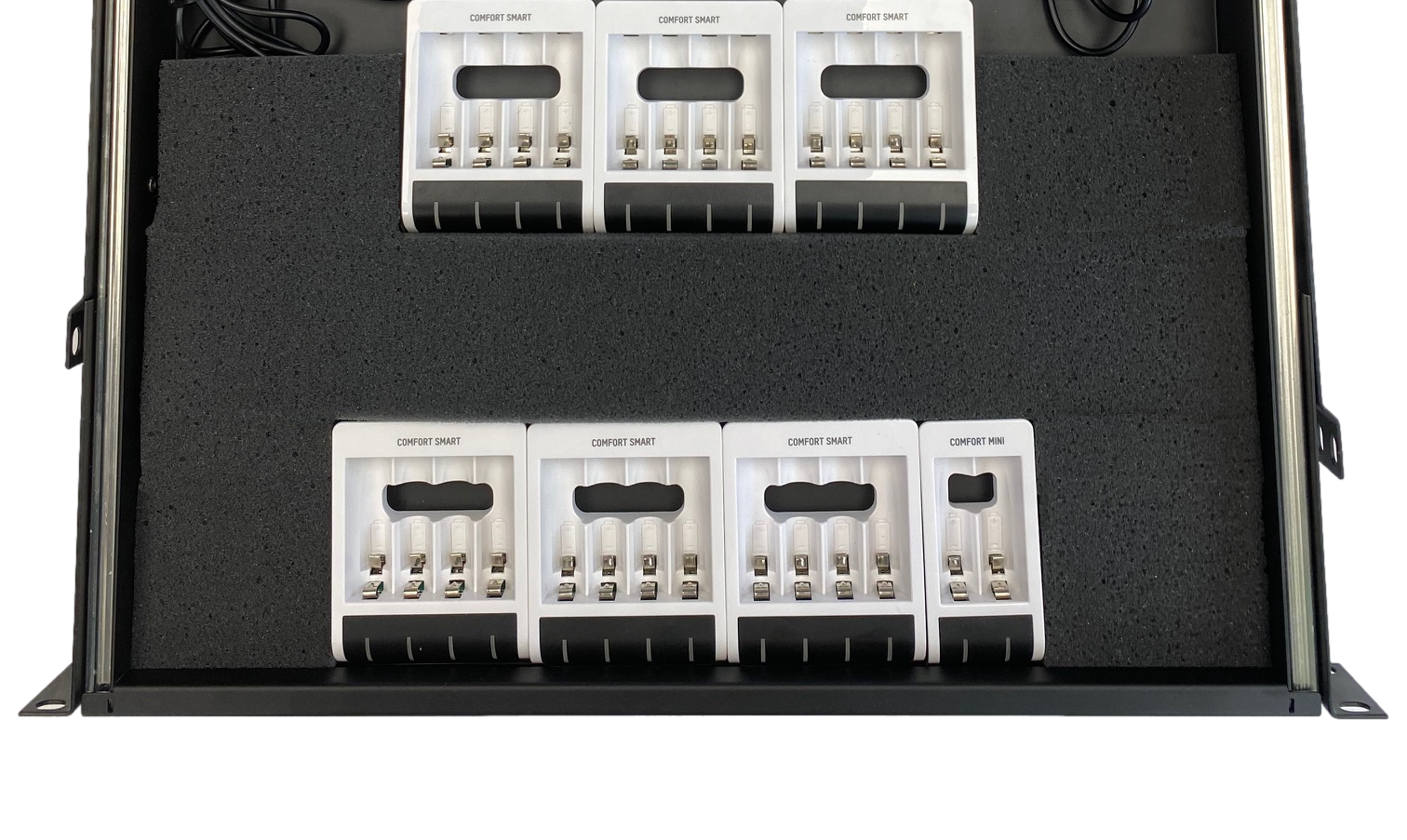 Custom Rackmount Charger For 12 to 44 AA Batteries