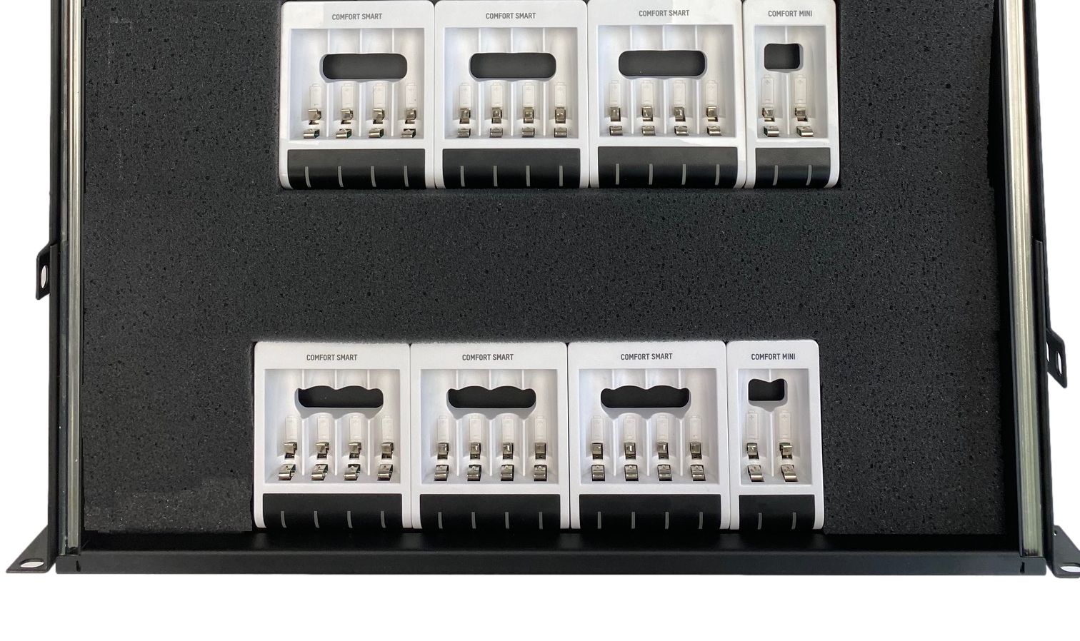Custom Rackmount Charger For 12 to 44 AA Batteries