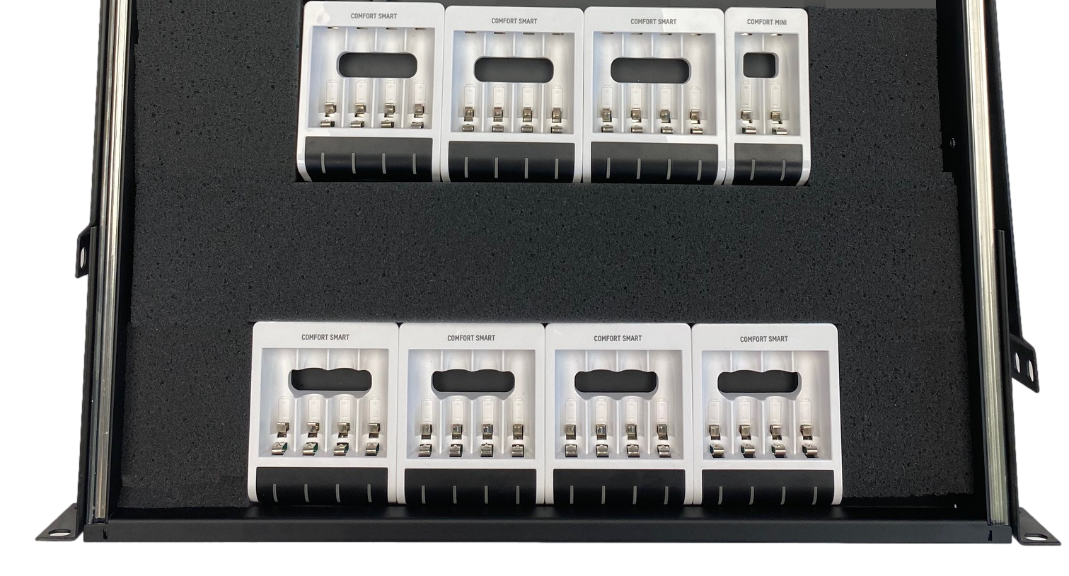 Custom Rackmount Charger For 12 to 44 AA Batteries