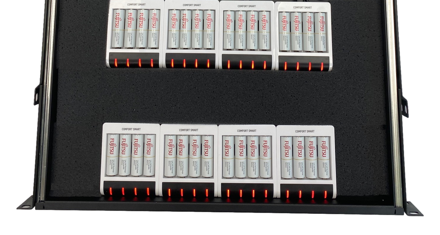 Custom Rackmount Charger For 12 to 44 AA Batteries