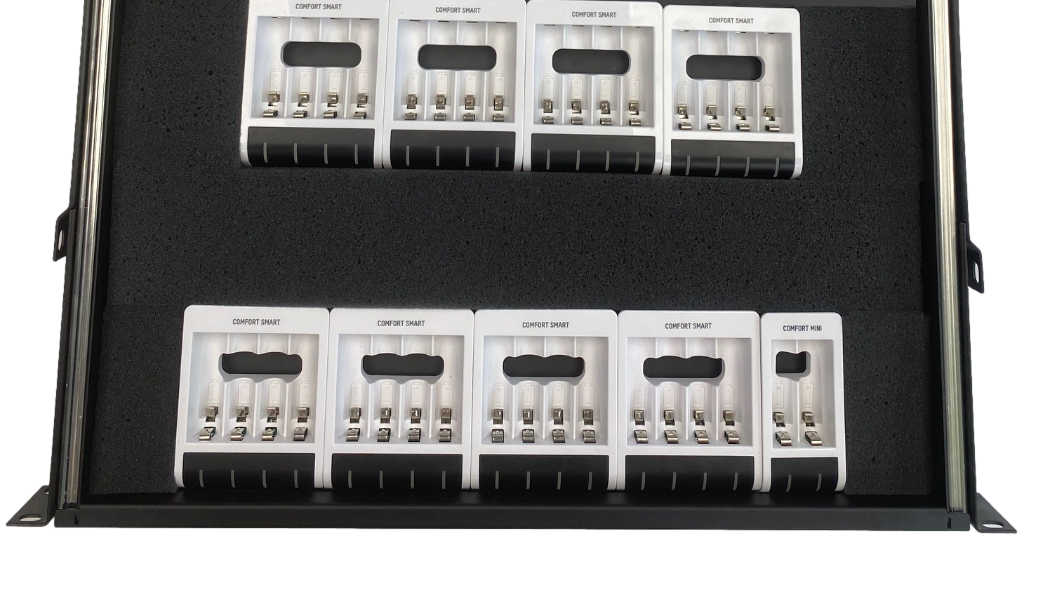 Custom Rackmount Charger For 12 to 44 AA Batteries