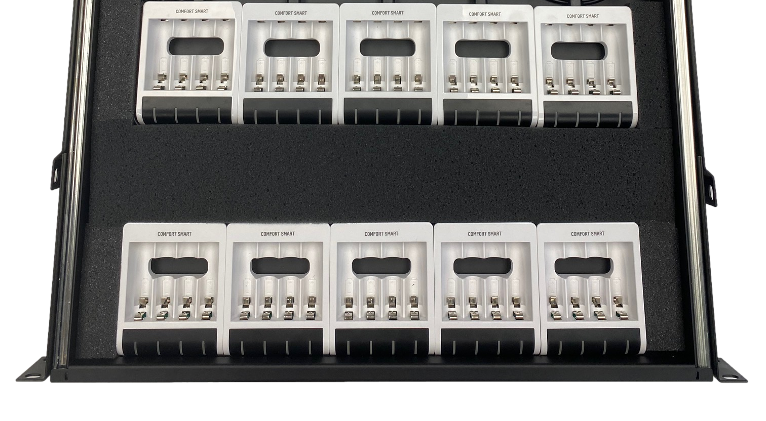 Custom Rackmount Charger For 12 to 44 AA Batteries