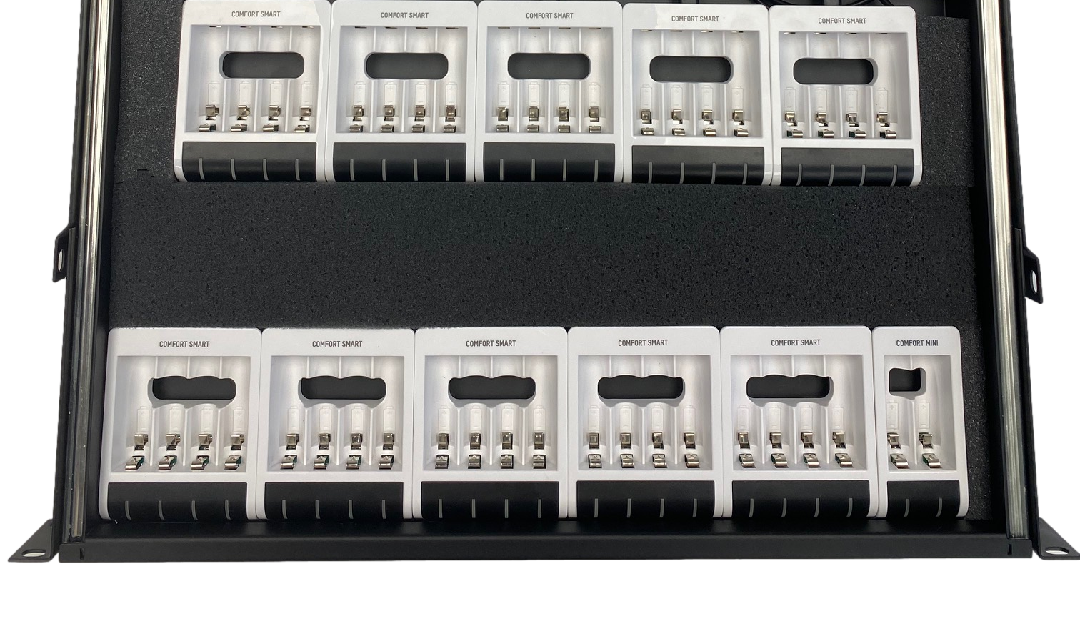 Custom Rackmount Charger For 12 to 44 AA Batteries