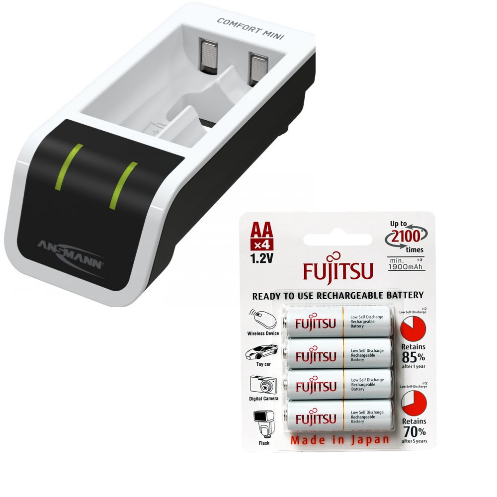 Ansmann Battery Charger – Automatic Battery Charger with Perfect 7 Charging Technology & Repair Mode Comfort Mini