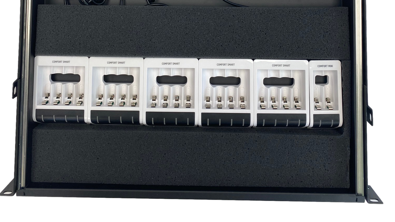 Custom Rackmount Charger For 12 to 44 AA Batteries