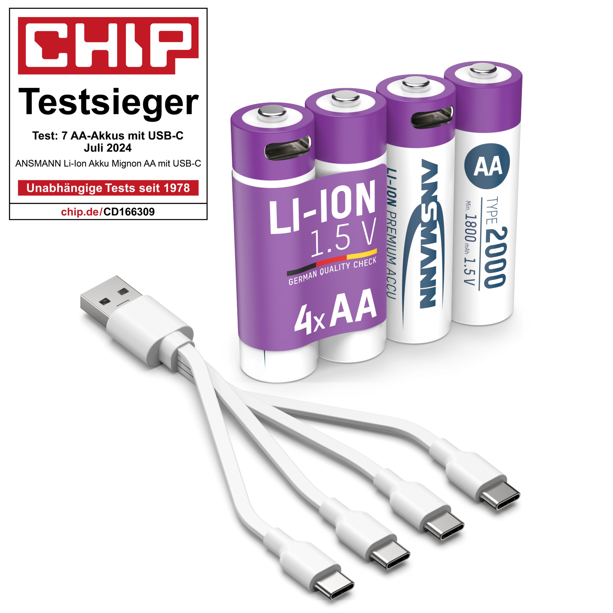 Ansmann AA 2000 Lithium-ion Rechargeable Battery