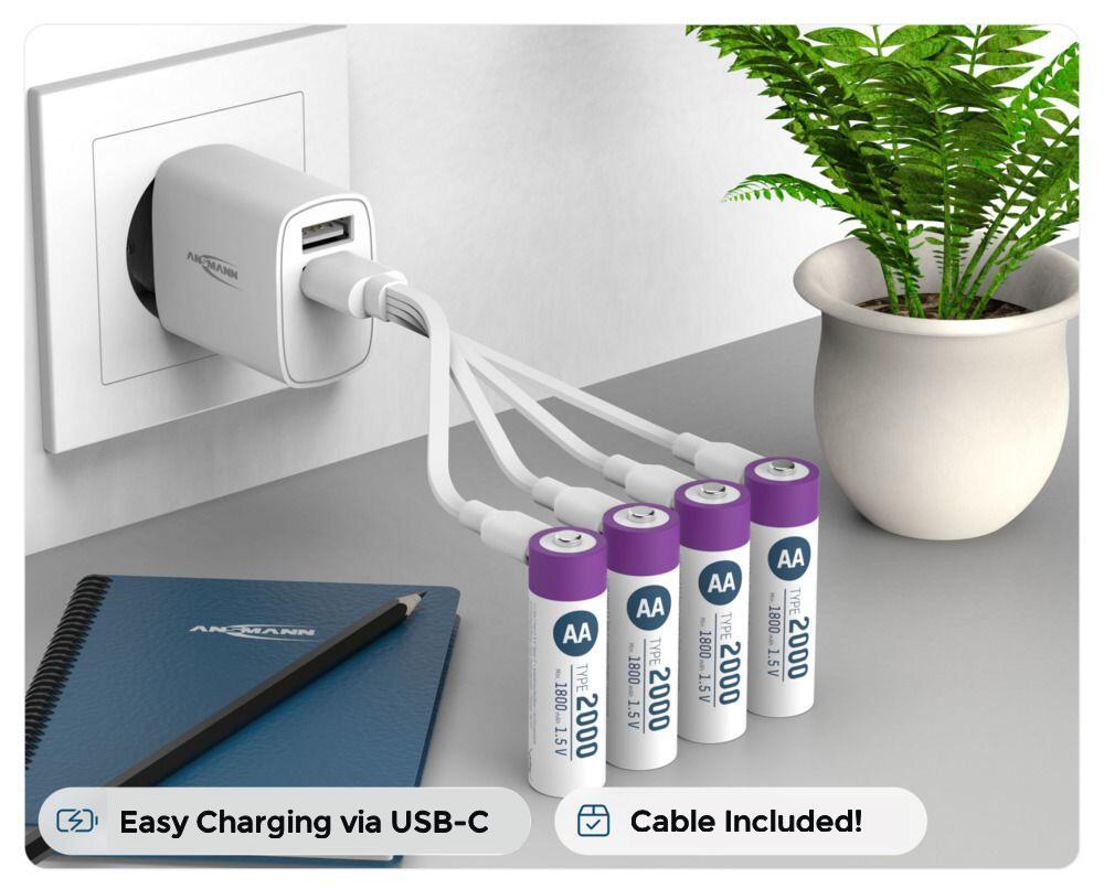 Ansmann AA 2000 Lithium-ion Rechargeable Battery